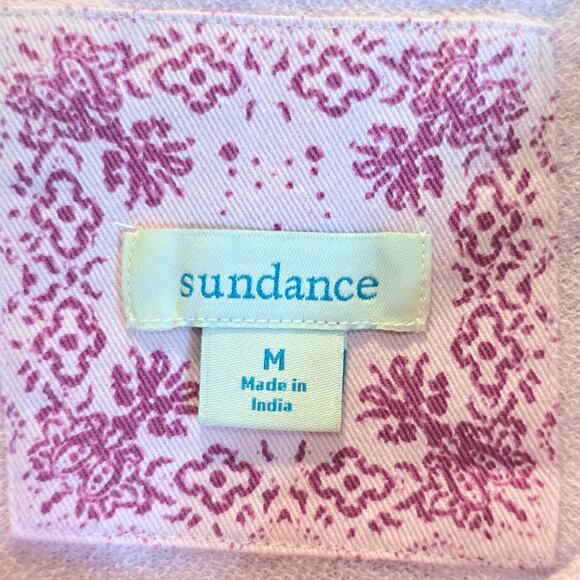 Sundance Bandana Sweatshirt Maebelle Pullover Sz Medium Pink Embroidered $128 - Picture 10 of 15